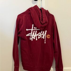 Stüssy Red Hoodie with Logo